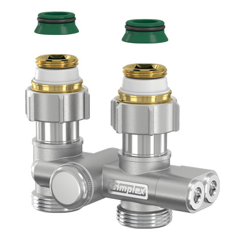 Flamco Einrohr-Umlenkst. Durchg. m. Absperr. G3/4i x G3/4a m. Nippel u. Konus F10465 Flamco Einrohr-Umlenkst. Durchg. m. Absperr. G3/4i x G3/4a m. Nippel u. Konus F10465