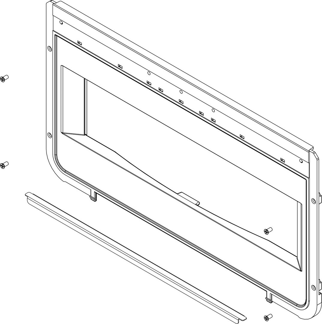 BOSCH Ersatzteil TTNR: 87186497950 Rahmen weiss