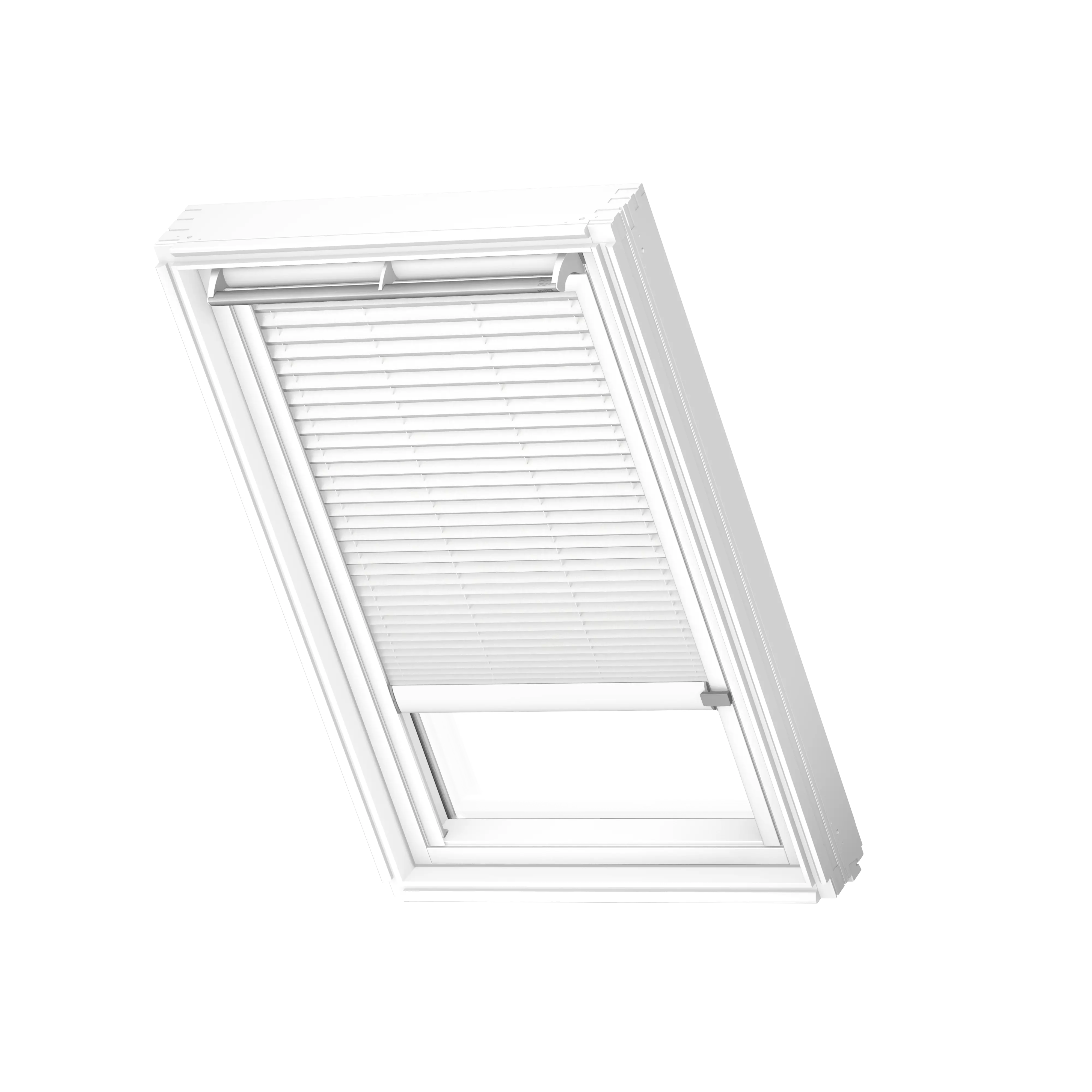 VELUX Plissee solar Weiss, weisse Schiene, Standard FSL P04 1016KWL