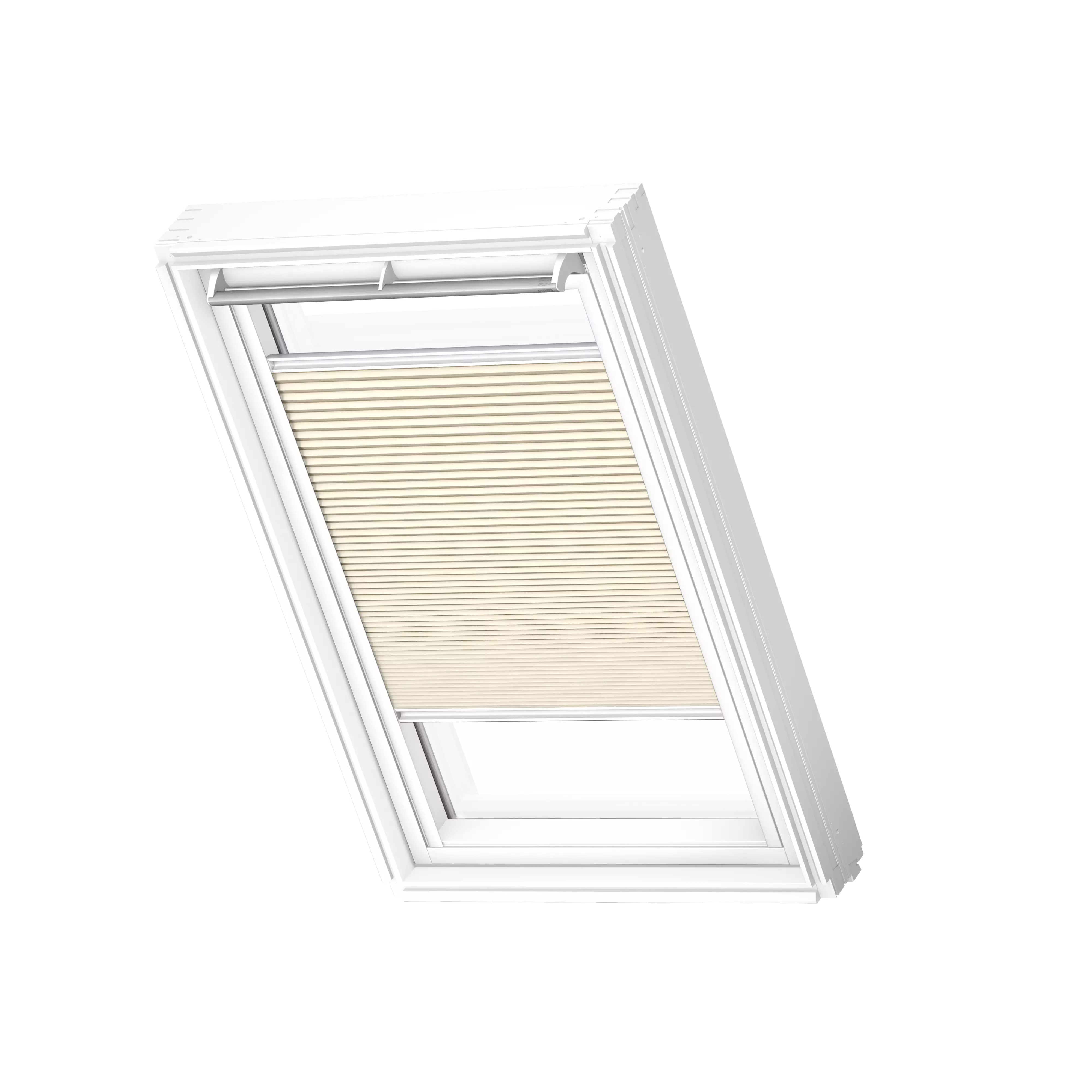 VELUX Wabenplissee Elfenbein, weisse Schiene, Premium FHC SK08 1166SWL VELUX Wabenplissee Elfenbein, weisse Schiene, Premium FHC SK08 1166SWL