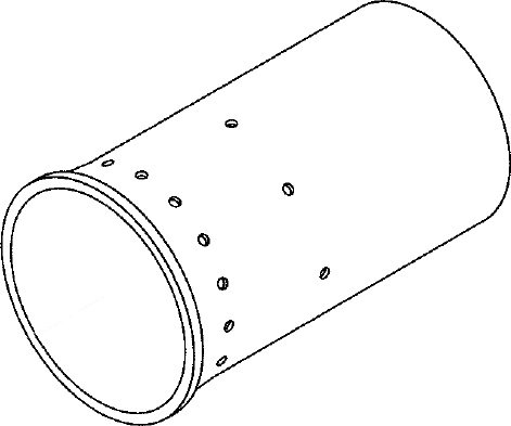 BOSCH Ersatzteil TTNR: 63030732 Brennerrohr D96/L257,5/5,5/4,9/4,9-12 ev