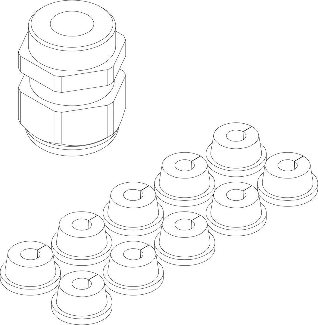 BOSCH Ersatzteil TTNR: 87376010950 Kabeldurchfuehrung Set