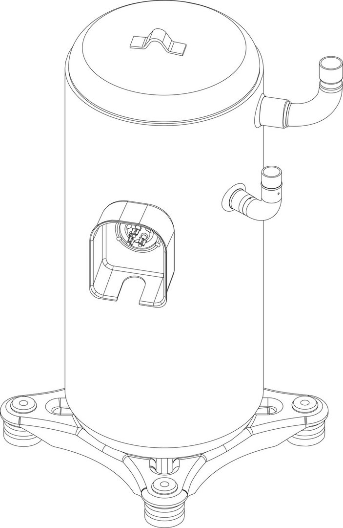 BOSCH Ersatzteil TTNR: 87382000600 Kompressor BEH-82 YETMT 3ph