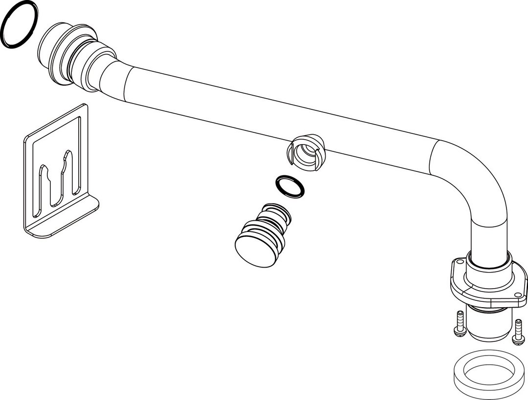 BOSCH Ersatzteil TTNR: 7736700339 Vorlaufrohr Heizung