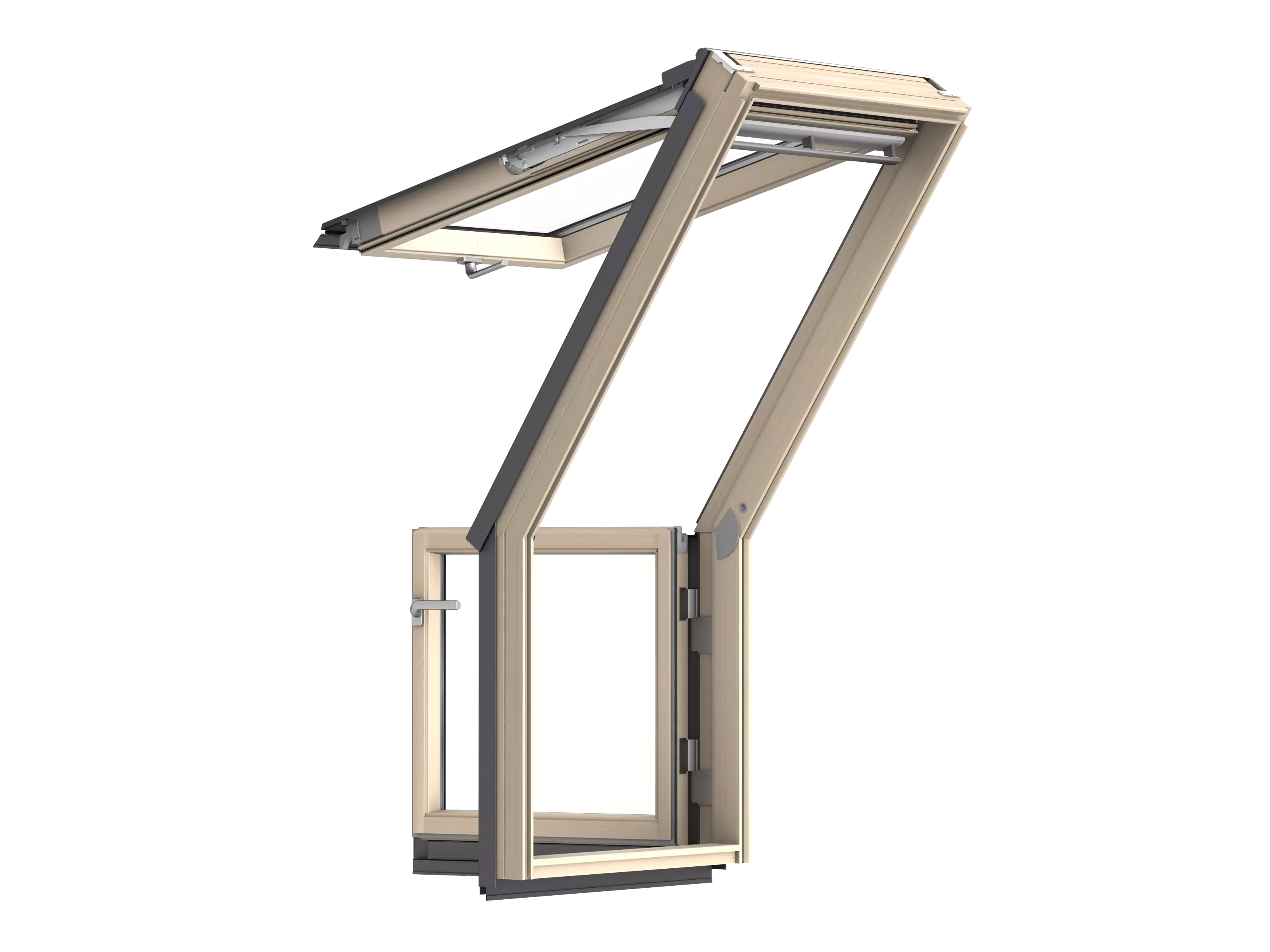 VELUX Dachterrasse klar lack EN. PLUS Alu 78x136 GEL M08 3065 VELUX Dachterrasse klar lack EN. PLUS Alu 78x136 GEL M08 3065