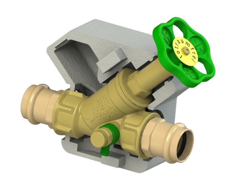 Schloesser JS FREISTROMVENTIL,PRESSANSCHL.IG M.ENTL,NST.SP,M.DS,DN32,PR35,DVGW Schloesser JS FREISTROMVENTIL,PRESSANSCHL.IG M.ENTL,NST.SP,M.DS,DN32,PR35,DVGW