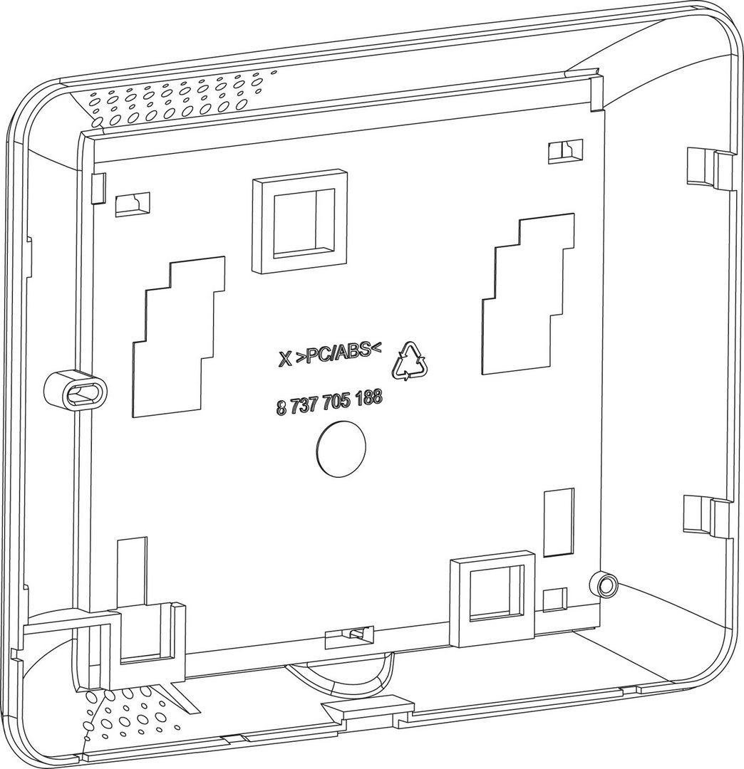 BOSCH Ersatzteil TTNR: 8737706416 Gehaeuse Rueckwand everp