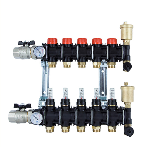 Flamco Heizkreis-Verteiler K9000TP 4 Kreise 3/4"EK, Kunststoff, Flamcoowmeter 1-4L C321012001 Flamco Heizkreis-Verteiler K9000TP 4 Kreise 3/4"EK, Kunststoff, Flamcoowmeter 1-4L C321012001