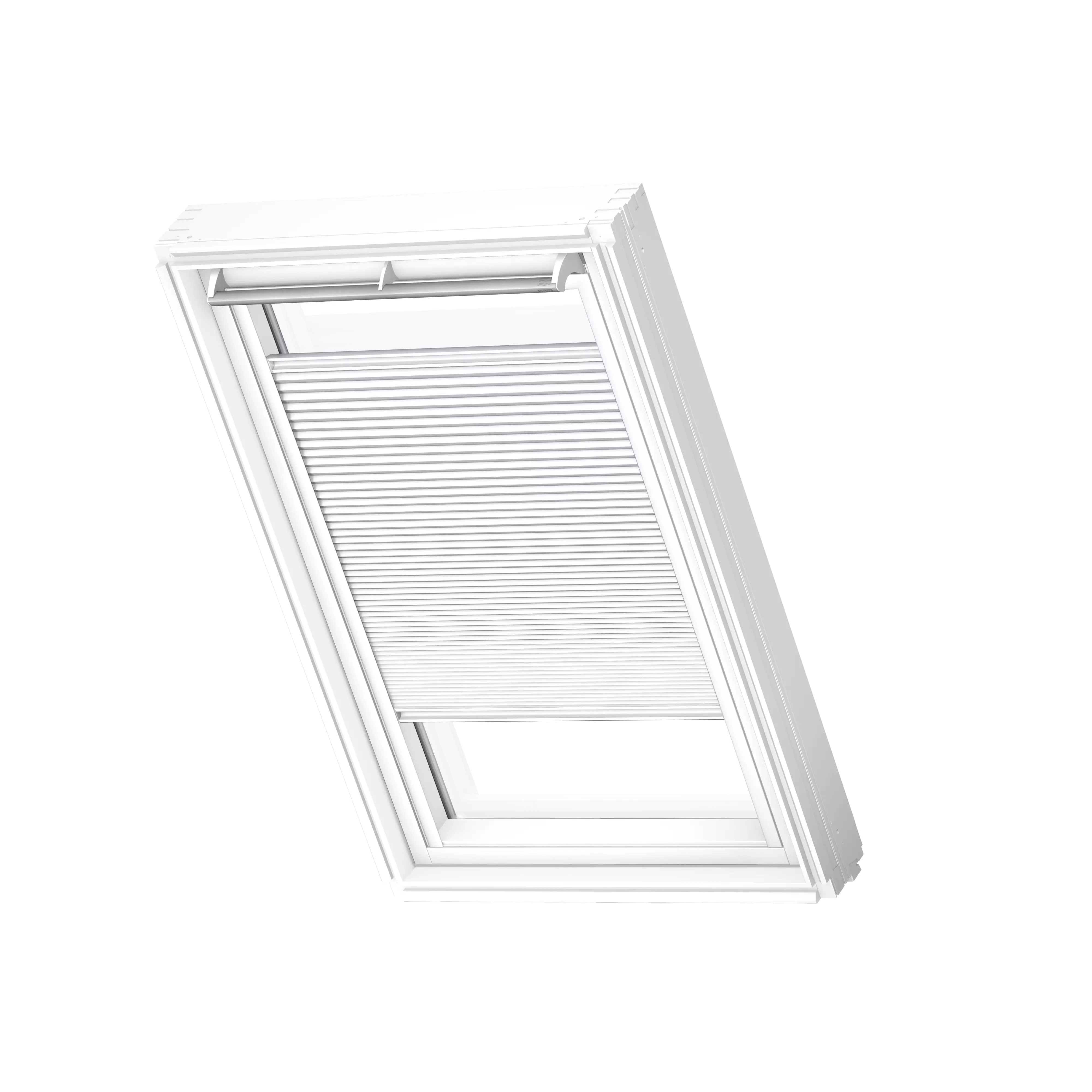 VELUX Wabenplissee Weiss, weisse Schiene, Standard FHC S31 1045SWL