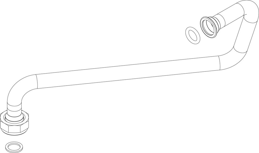 BOSCH Ersatzteil TTNR: 8737708383 Ruecklaufrohr BOSCH Ersatzteil TTNR: 8737708383 Ruecklaufrohr