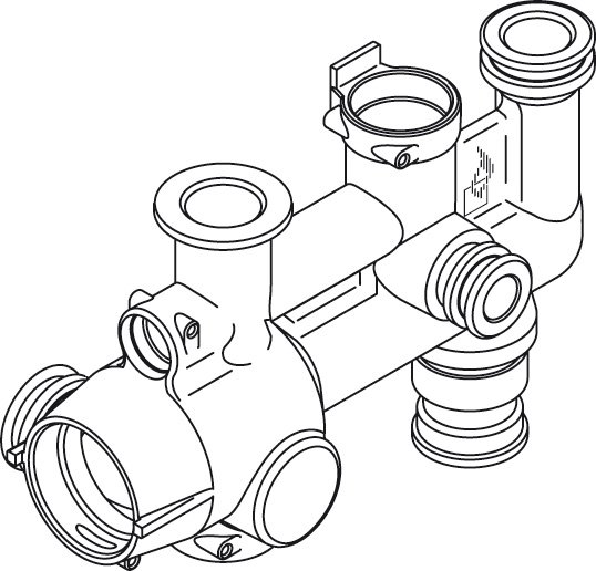 BOSCH Ersatzteil TTNR: 7099574 3-Wege-Ventil ohne Antrieb