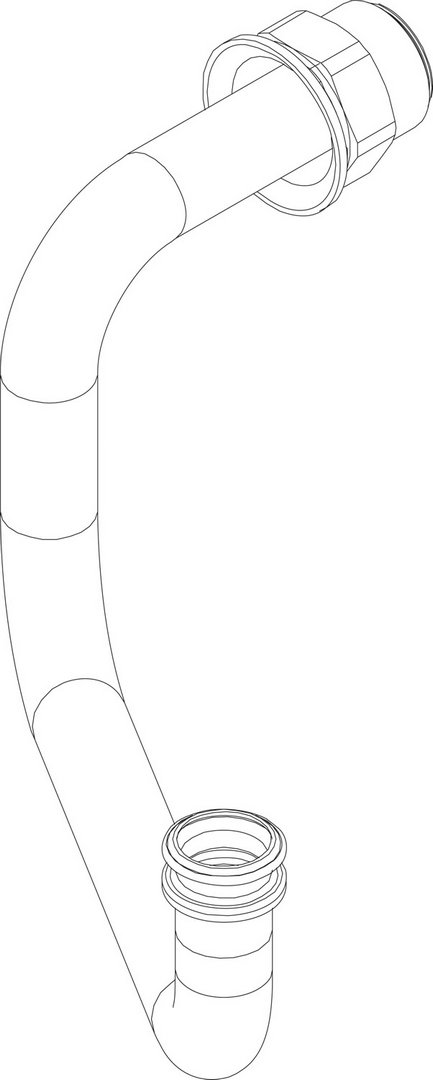 BOSCH Ersatzteil TTNR: 87186660230 Rohr RL Rueckwand