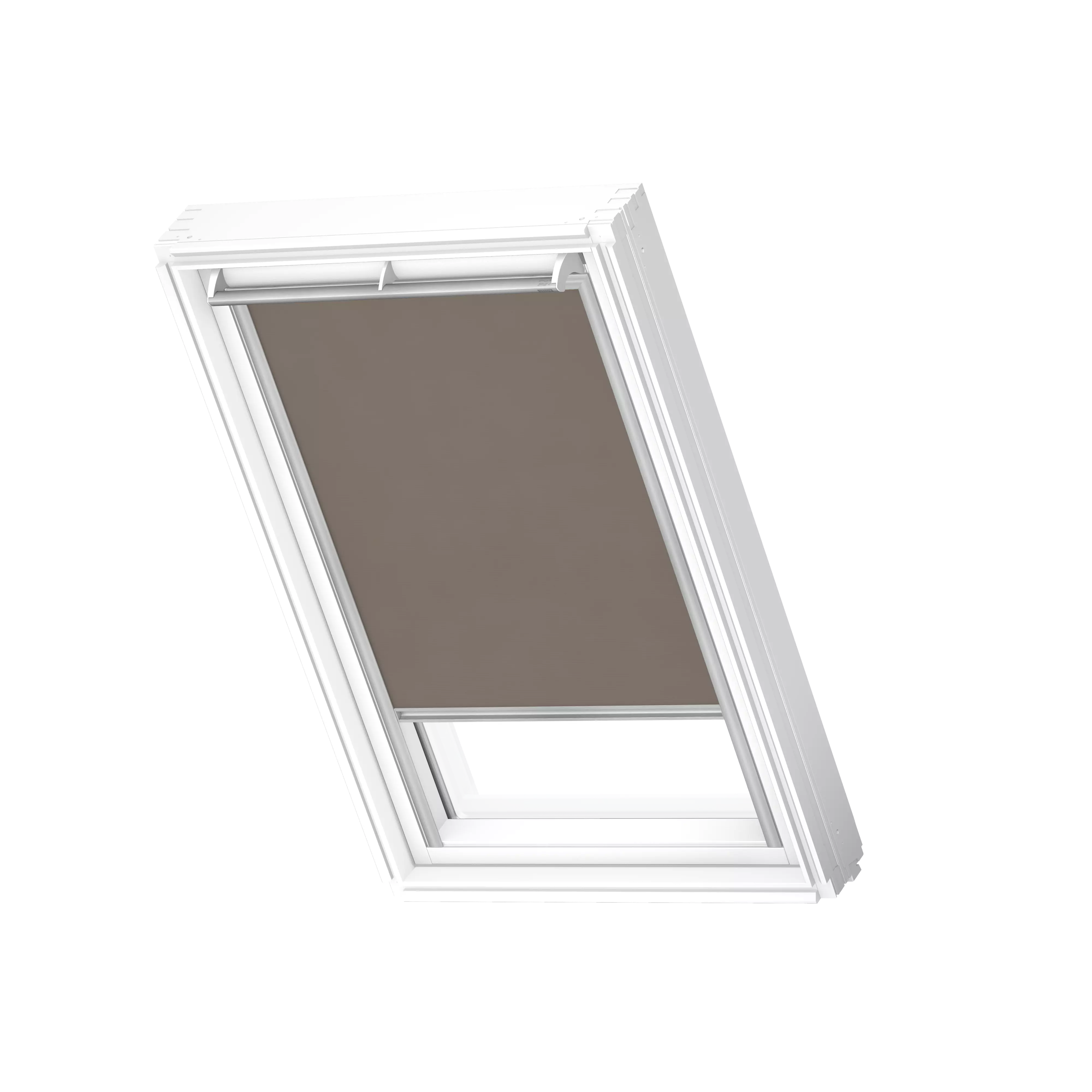 VELUX Rollo manuell Nougat, alu Schiene, Premium RFL Y99 4163S
