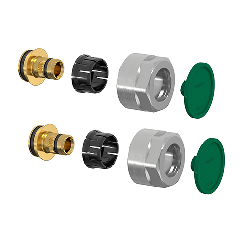 Flamco Klemmverschraubung-Set F3 12x2mm x G3/4i Eurok. MS vern. F11460 Flamco Klemmverschraubung-Set F3 12x2mm x G3/4i Eurok. MS vern. F11460