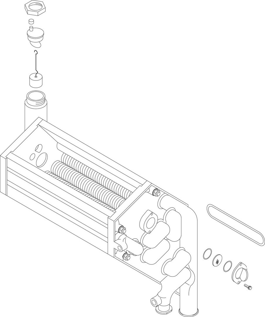 BOSCH Ersatzteil TTNR: 73031 Waermetauscher 23/24W (mit Dichtung)
