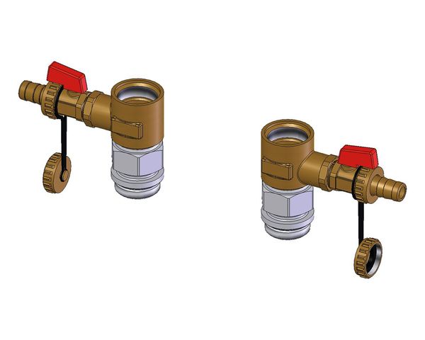 Flamco Anschluss-Set zum Spuelen und Befuellen der Heizungsanlage M66356.7