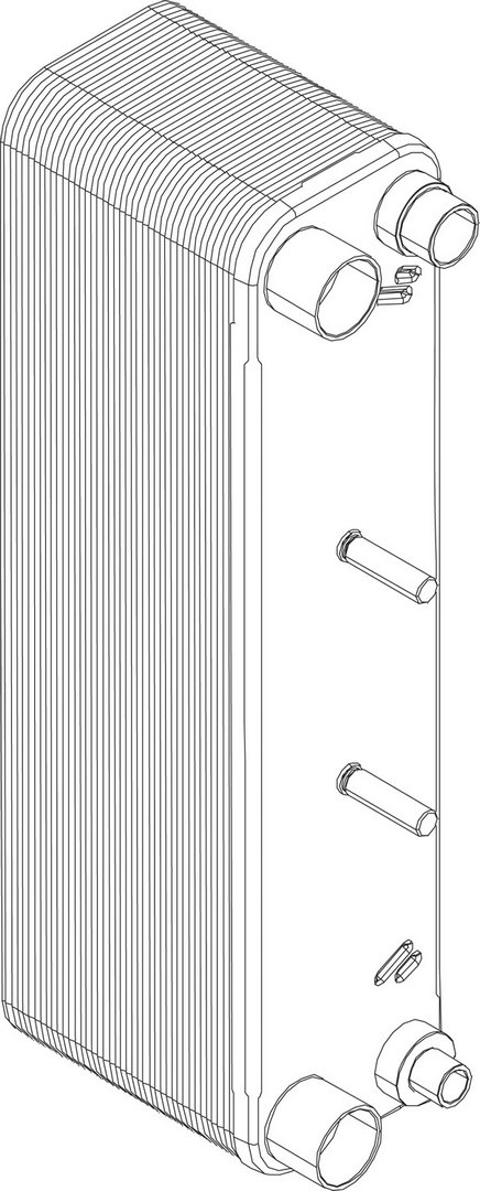 BOSCH Ersatzteil TTNR: 8738206736 Waermetauscher ACH18- 40 + Halterung BOSCH Ersatzteil TTNR: 8738206736 Waermetauscher ACH18- 40 + Halterung