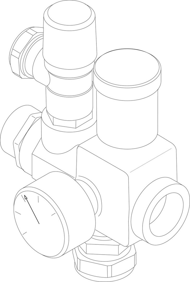 BOSCH Ersatzteil TTNR: 8733703258 Sicherheitsgruppe G1"2,5 bar