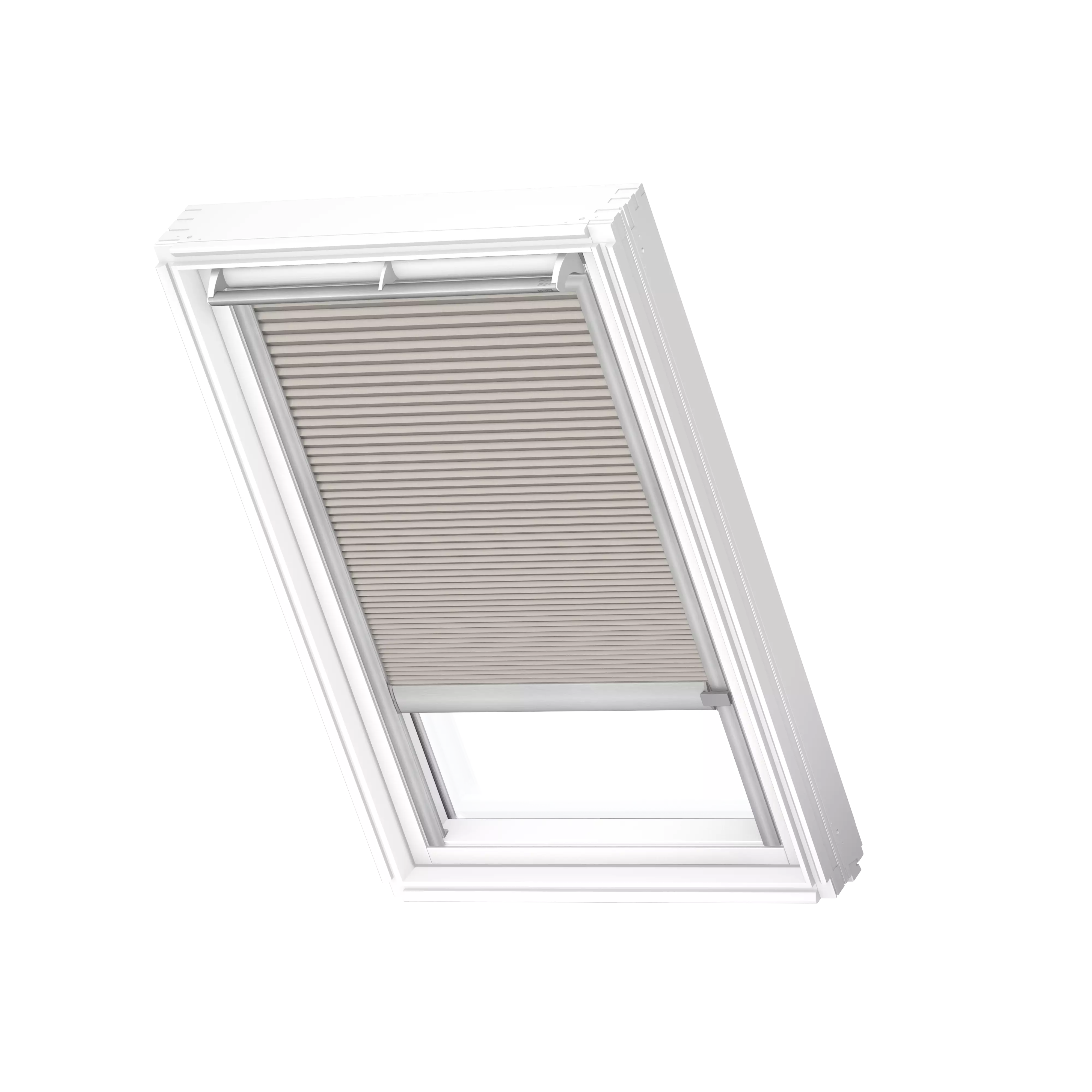 VELUX Wabenplissees solar Cremegrau, alu Schiene, Premium FSC S10 1171K