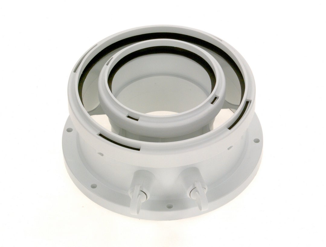 BOSCH Ersatzteil TTNR: 87167632740 Kesselanschlussstueck DN 80/125 BOSCH Ersatzteil TTNR: 87167632740 Kesselanschlussstueck DN 80/125