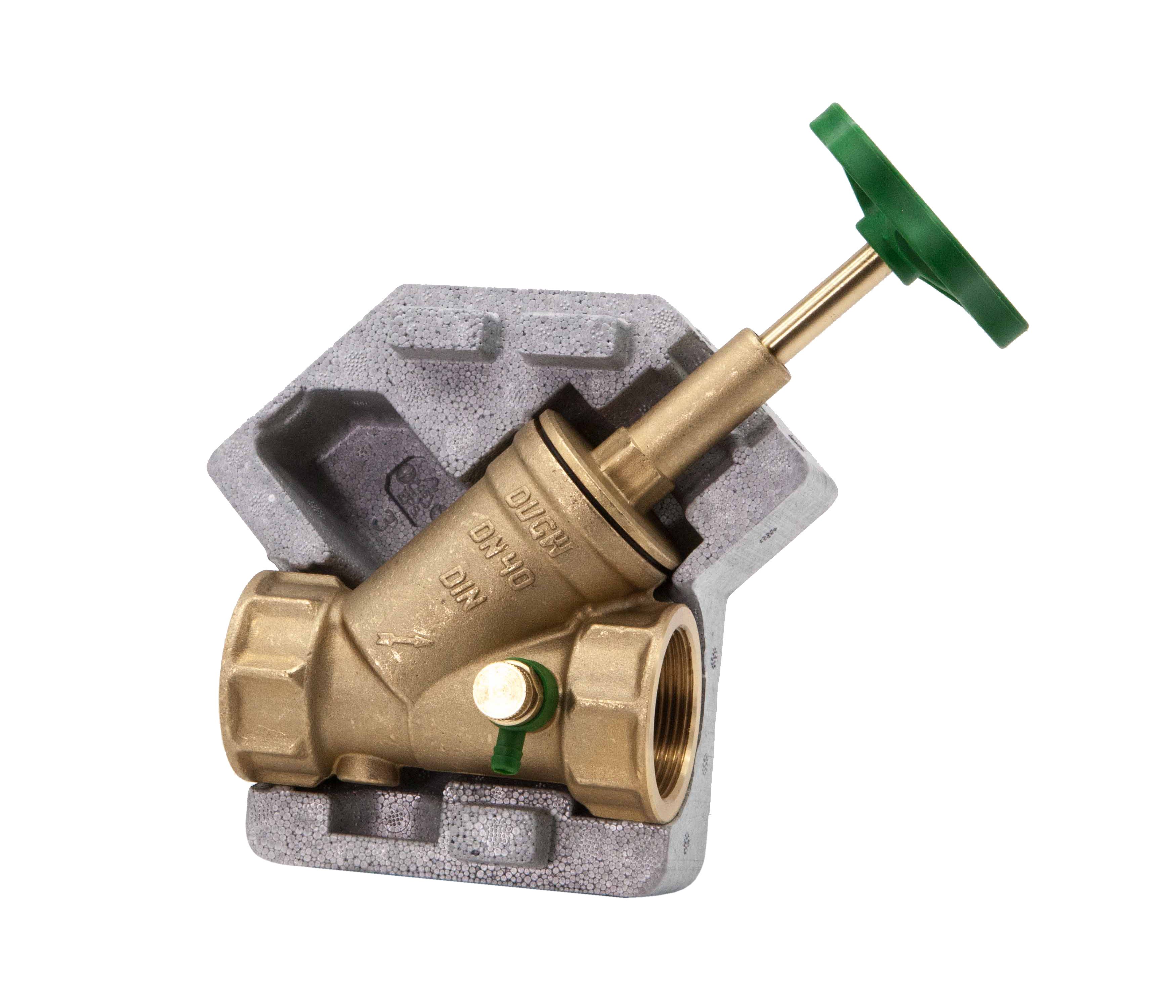 Schloesser JS FREISTROMVENTIL, MUFFENANSCHL. M.ENTL.,STEIG.SP.,M.DS,DN40,DVGW Schloesser JS FREISTROMVENTIL, MUFFENANSCHL. M.ENTL.,STEIG.SP.,M.DS,DN40,DVGW