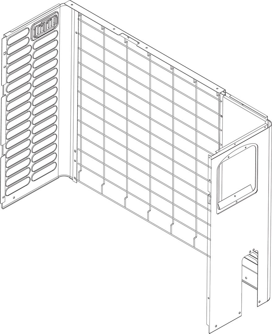 BOSCH Ersatzteil TTNR: 8738207339 Rueckwand 2KW BOSCH Ersatzteil TTNR: 8738207339 Rueckwand 2KW