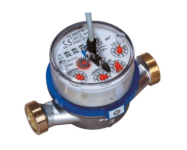 Flamco ETW-EAK Wasserzaehler Imp. Q3=2,5m3/h 100l/Imp,Kaltwasser,G3/4x110mm,blank M1275110B3