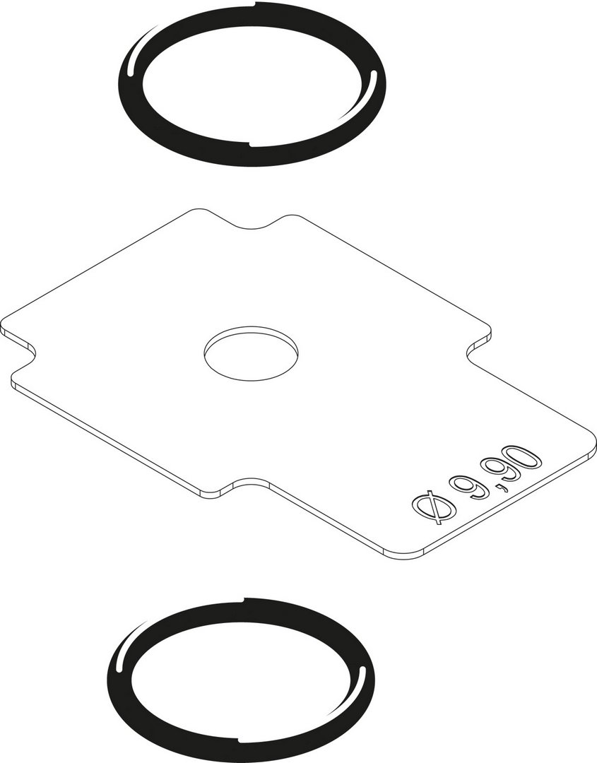 BOSCH Ersatzteil TTNR: 8738805027 Gasblende VR4615 D=9,90 mm everp BOSCH Ersatzteil TTNR: 8738805027 Gasblende VR4615 D=9,90 mm everp