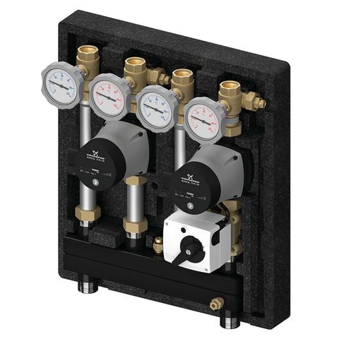 Flamco Pumpengruppe Kombimix mit 2 UK Pumpe UPM3 Hybrid 15-70, Iso M26103.3