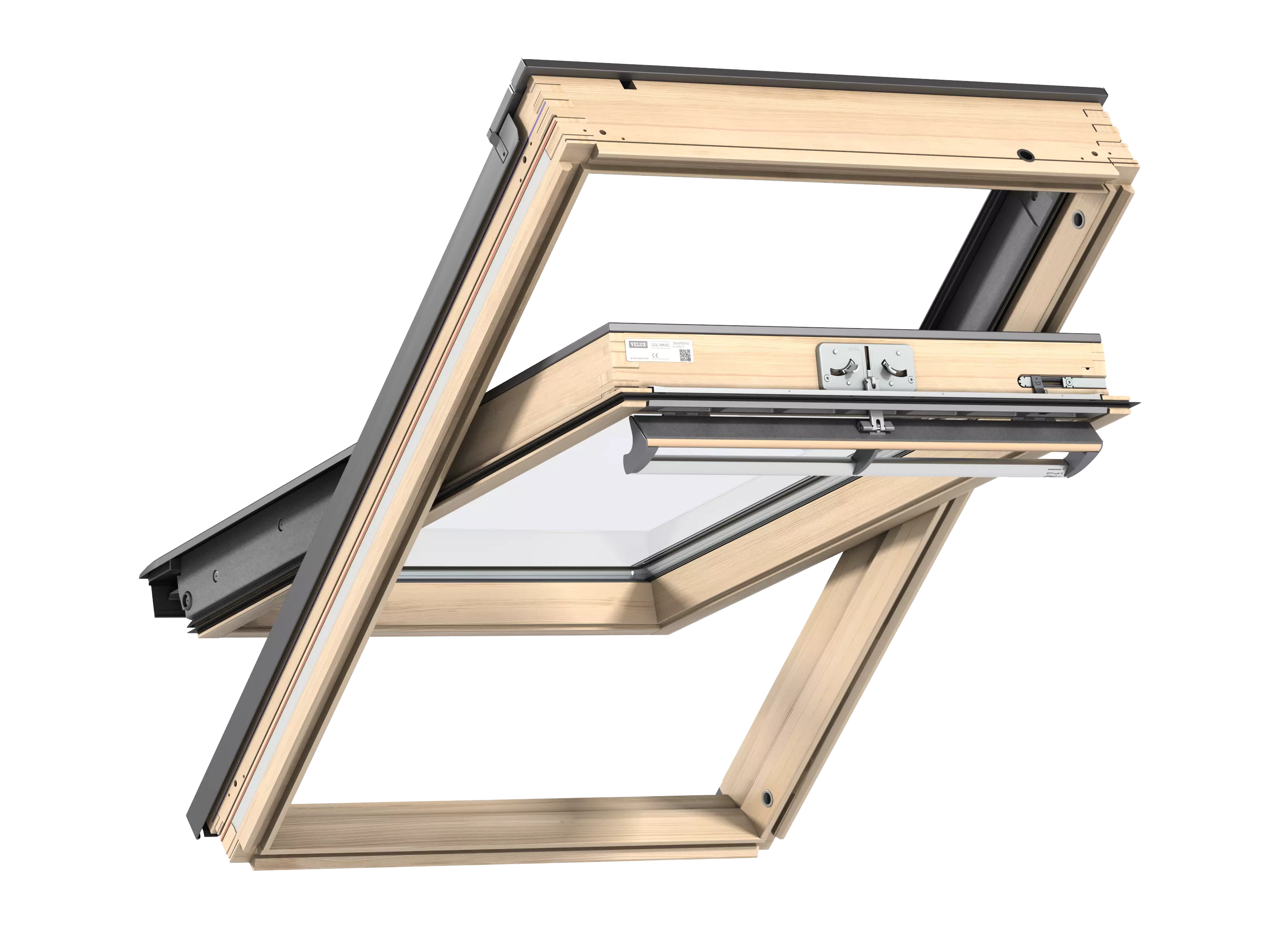 VELUX Schwingfenster klar lack E.HitzeschAlu 78x118 GGL MK06 3069 VELUX Schwingfenster klar lack E.HitzeschAlu 78x118 GGL MK06 3069