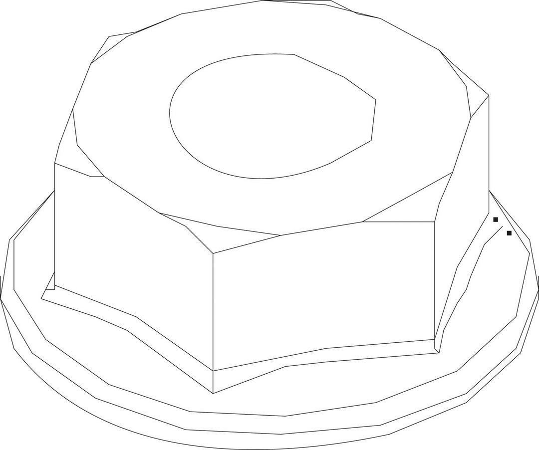 BOSCH Ersatzteil TTNR: 87186823320 Mutter M8 mit Flansch BOSCH Ersatzteil TTNR: 87186823320 Mutter M8 mit Flansch