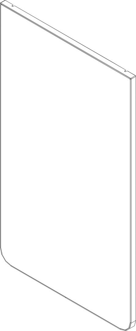 BOSCH Ersatzteil TTNR: 8738209428 Vorderwand Bo unten schwarz (Glas)