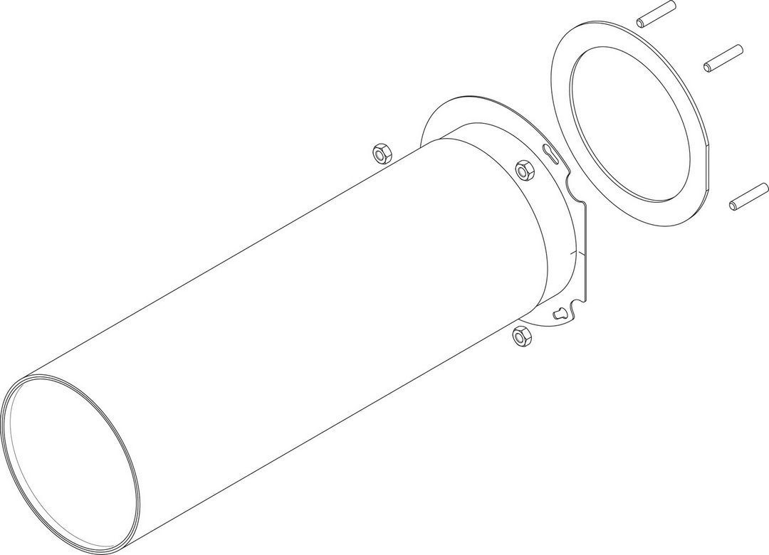 BOSCH Ersatzteil TTNR: 8738804985 Brennstab d114,8 - L367,4 (200kW) everp BOSCH Ersatzteil TTNR: 8738804985 Brennstab d114,8 - L367,4 (200kW) everp