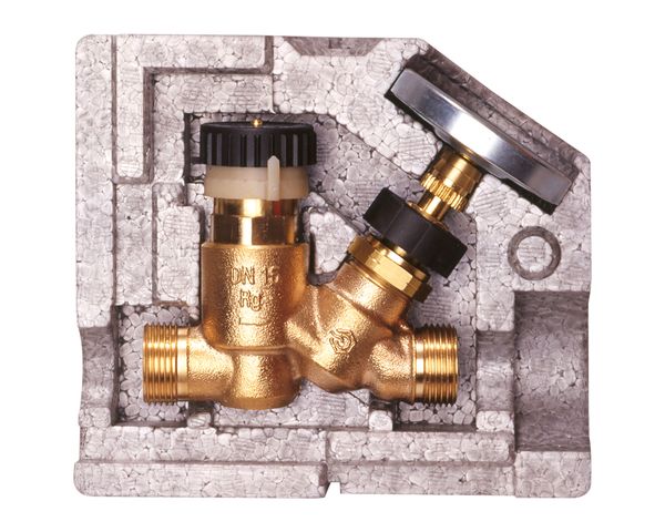 Flamco Zirkulationsventil DN20, 50-60 Grad C AG-AG, Isolierung u.Thermometer M1206380 Flamco Zirkulationsventil DN20, 50-60 Grad C AG-AG, Isolierung u.Thermometer M1206380