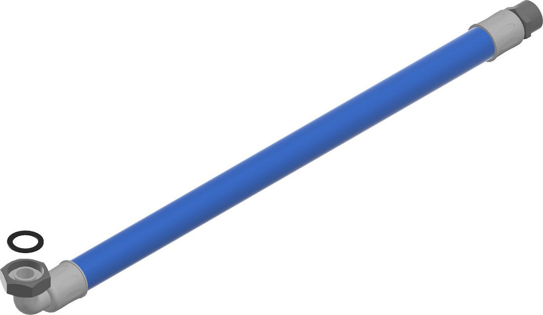 BOSCH Ersatzteil TTNR: 5177712 Anschlussschlauch 490mm blau everp BOSCH Ersatzteil TTNR: 5177712 Anschlussschlauch 490mm blau everp