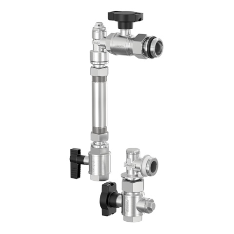 Flamco WM-Zaehler-Anbauset Universal senkr. DN20 G3/4i x G1a MS vern. F14031
