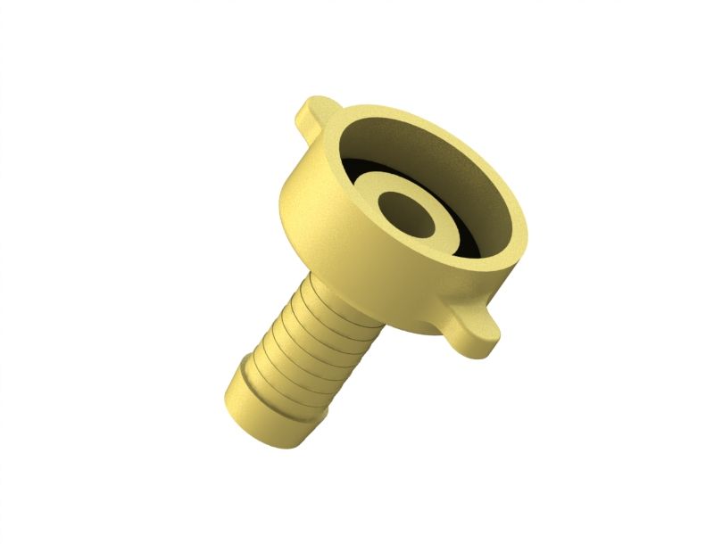 Schloesser JS MS-SCHLAUCHVERSCHRAUB.,SCHWER 2-TEILIG,FLACHDICHTEND,3/8"x3/4"