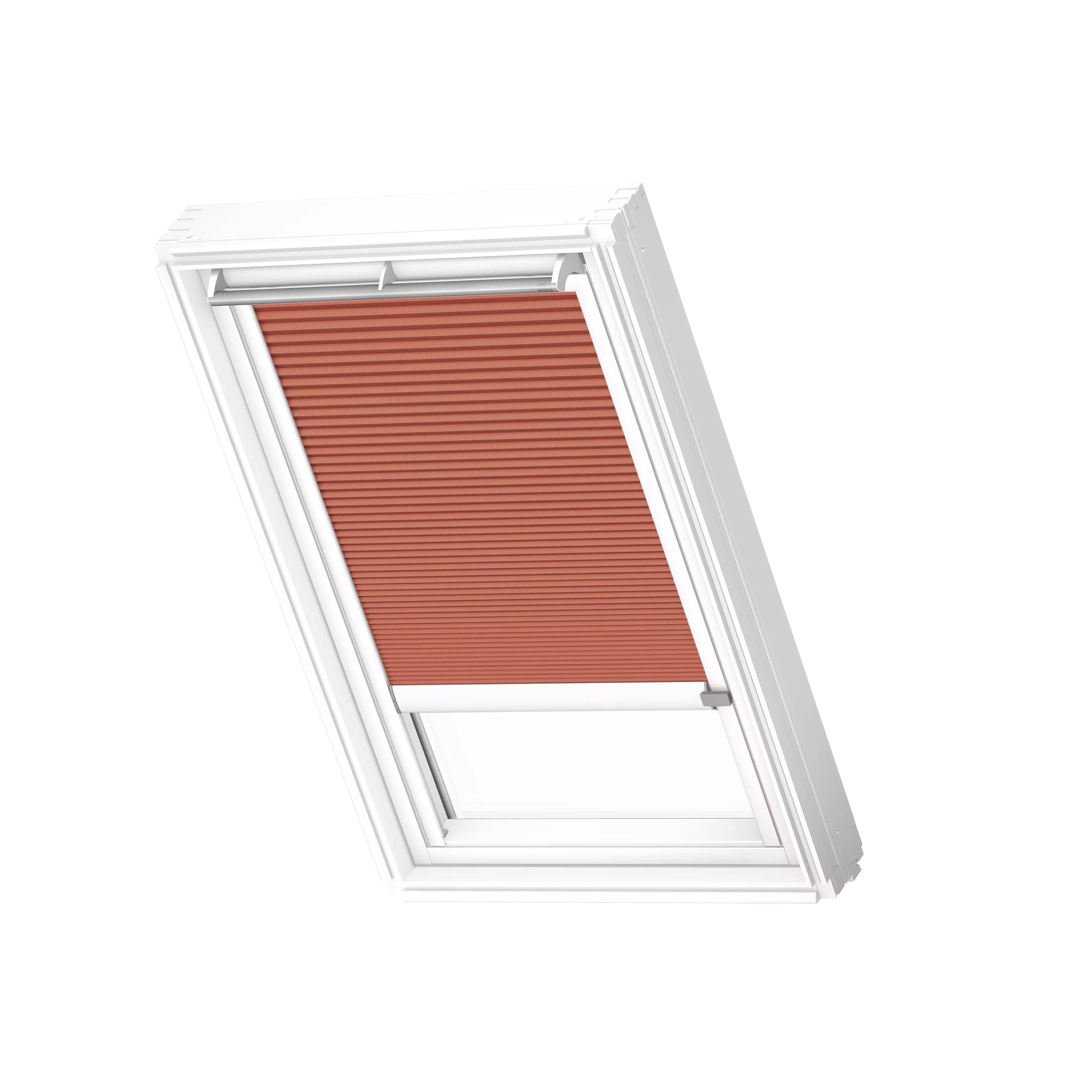 VELUX Wabenplissees solar Sanddorn, weisse Schiene, Premium FSC S31 1167KWL