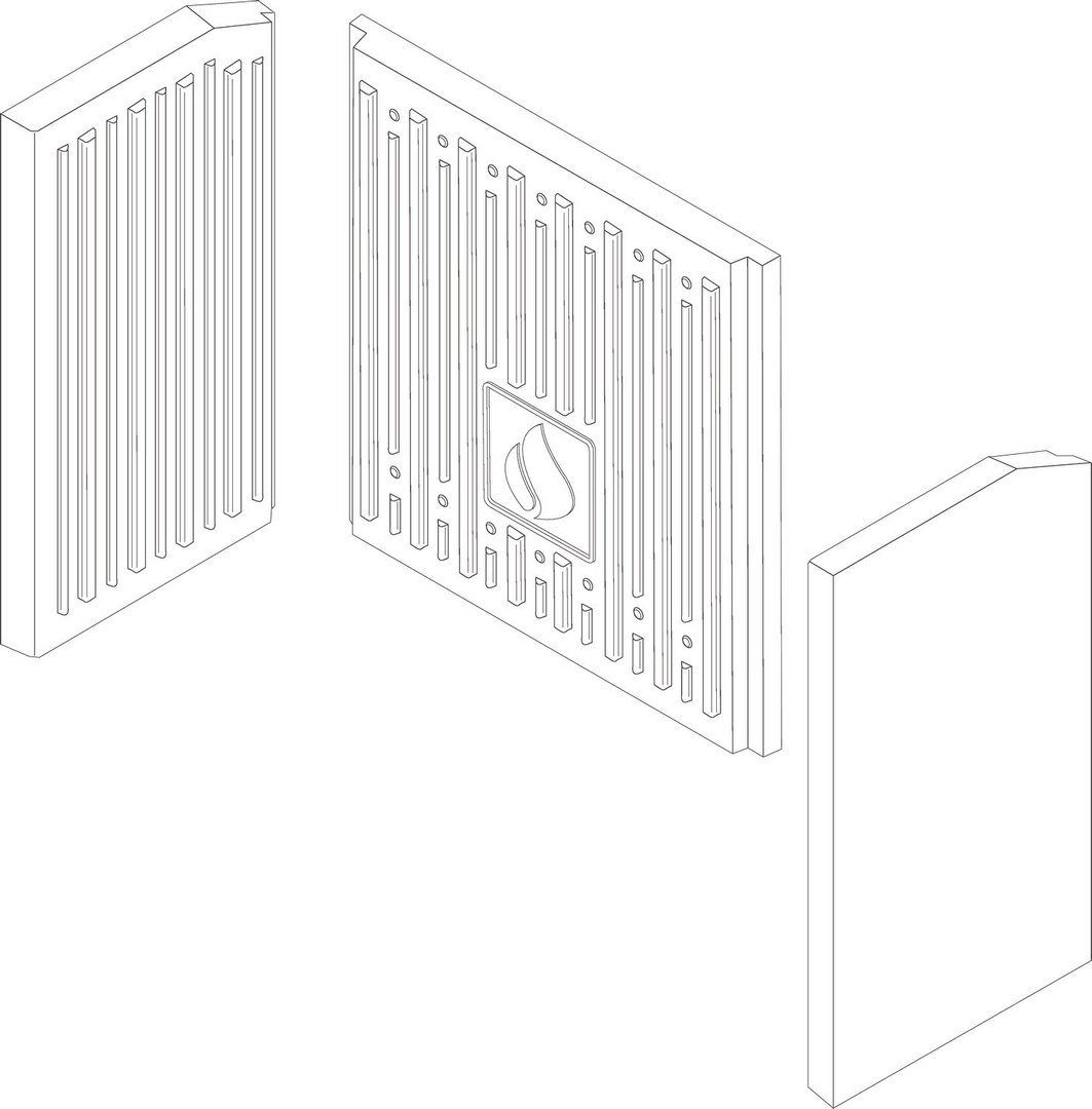BOSCH Ersatzteil TTNR: 63034047 Schamotte-Satz 9 everp BOSCH Ersatzteil TTNR: 63034047 Schamotte-Satz 9 everp