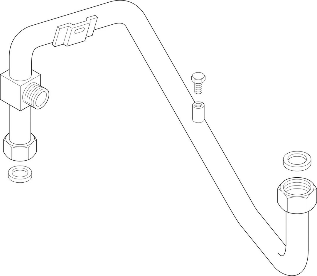 BOSCH Ersatzteil TTNR: 87107151790 Vorlaufrohr BOSCH Ersatzteil TTNR: 87107151790 Vorlaufrohr