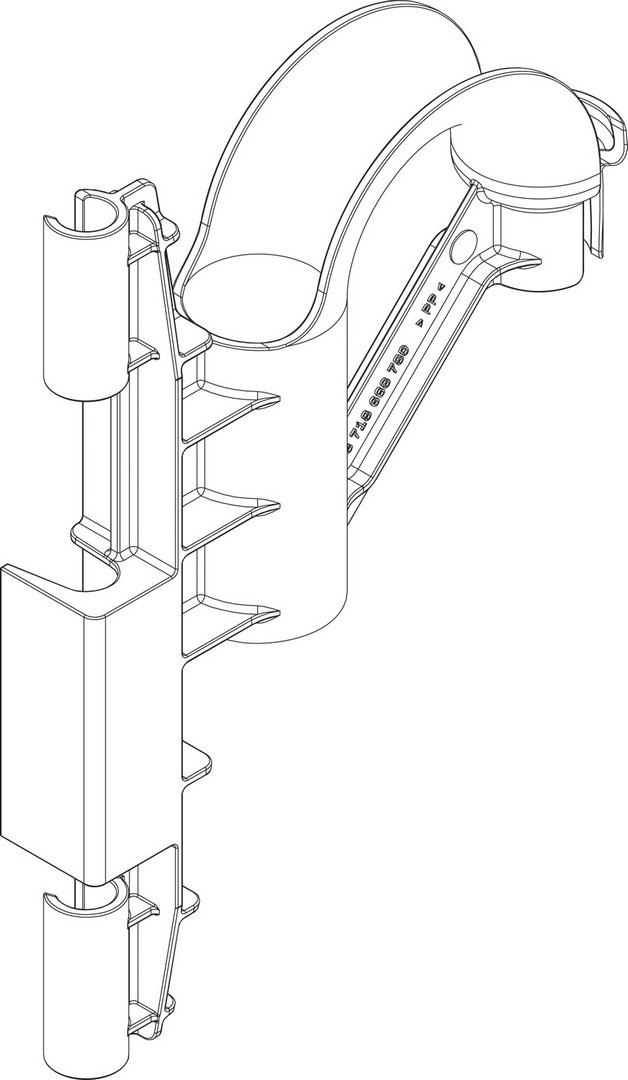 BOSCH Ersatzteil TTNR: 87186687890 Fuehrung und Wellrohr