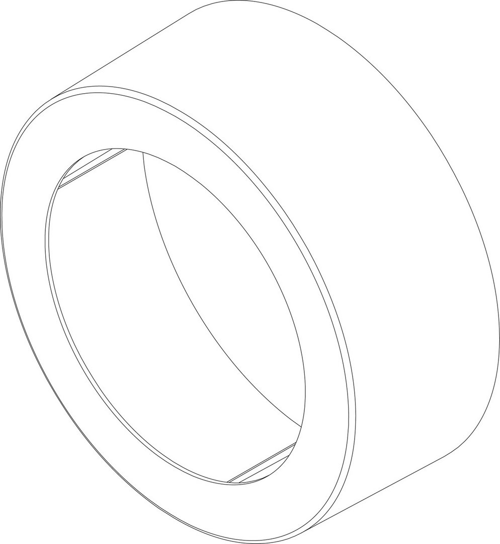 BOSCH Ersatzteil TTNR: 8735100290 Abdeckung Handloch D197/145 weiss everp