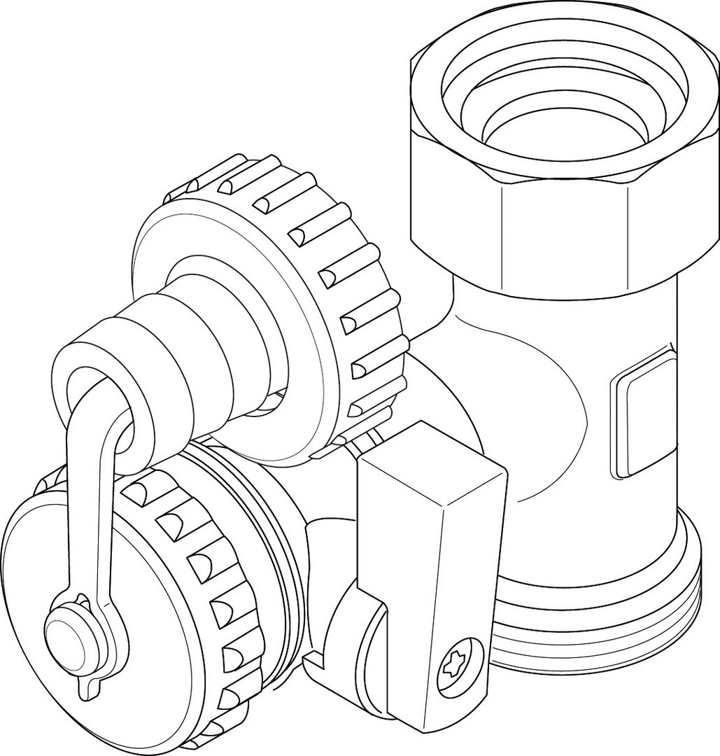 BOSCH Ersatzteil TTNR: 87185436280 FE-Hahn mit Gewinde everp