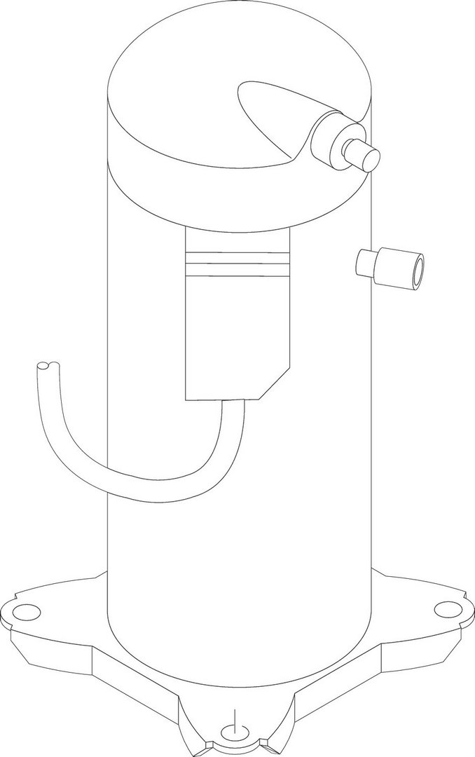 BOSCH Ersatzteil TTNR: 87382000580 Kompressor AEH-60 3ph