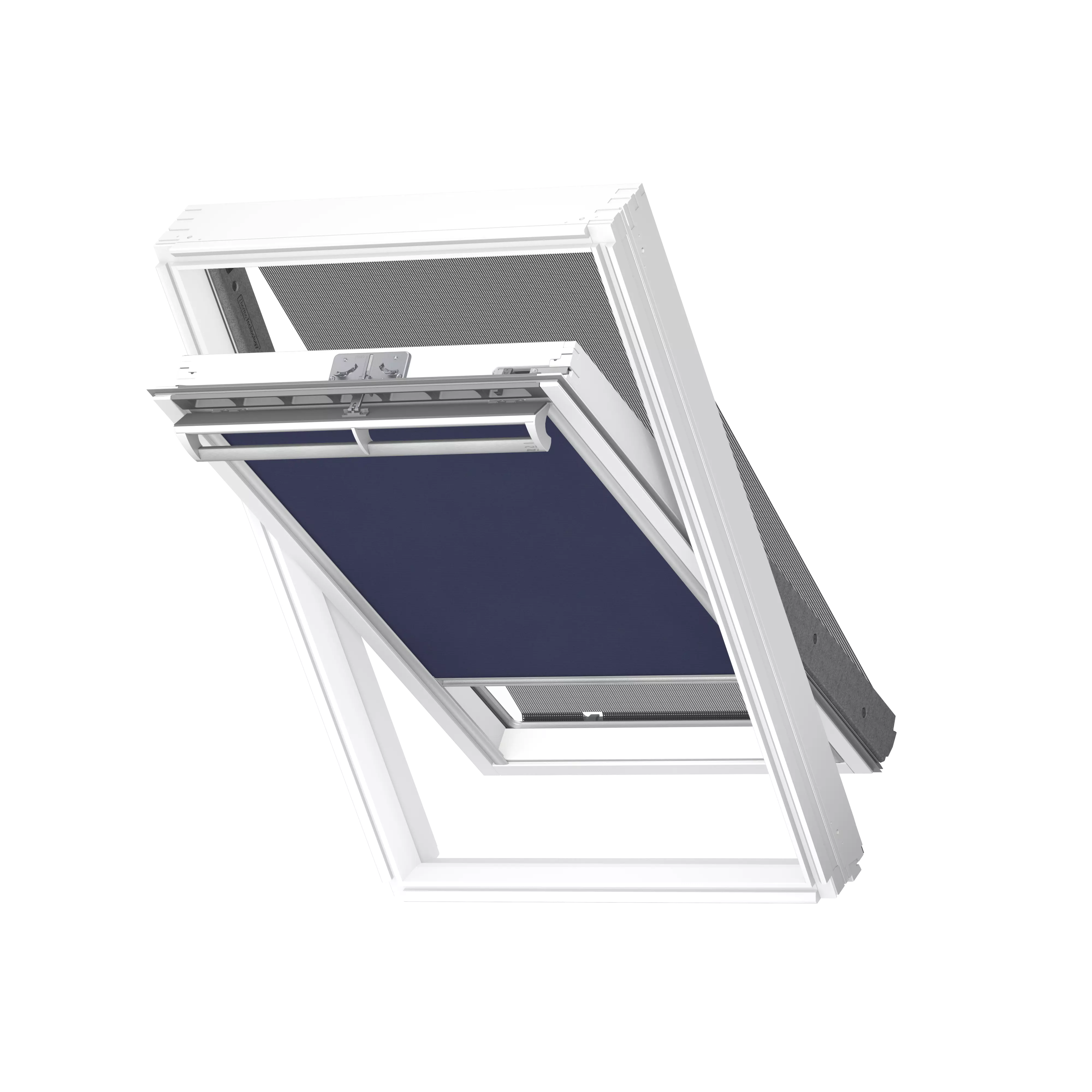 VELUX Vorteils-Set Markise u. Rollo Dunkelblau, alu Schiene, Standard ROF UK04 9050S