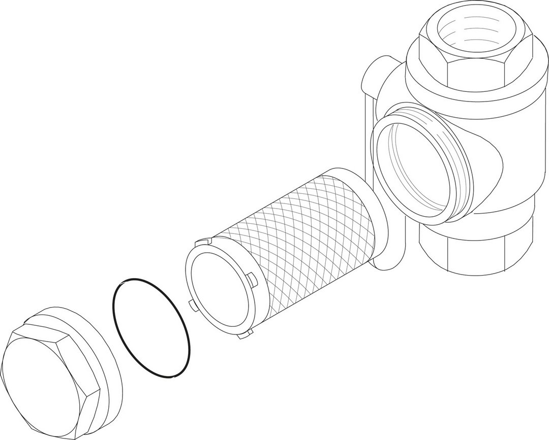 BOSCH Ersatzteil TTNR: 8733702114 Filter Kugelhahn DN32