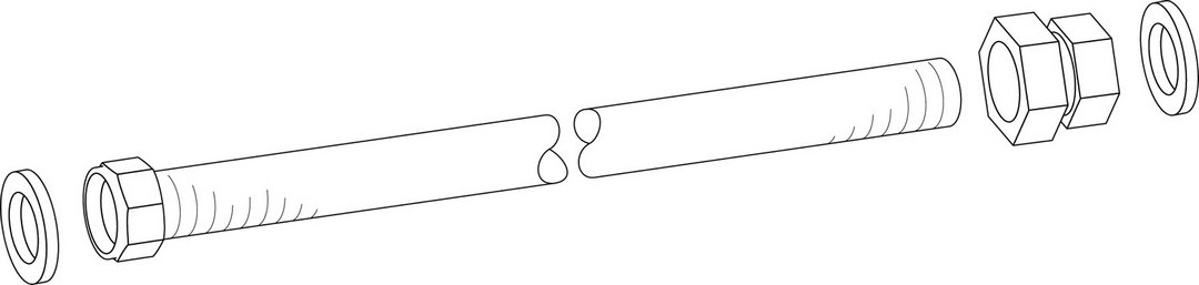 BOSCH Ersatzteil TTNR: 87186694630 Rohr Wellrohr Ausdehnungsgefaess G3/4