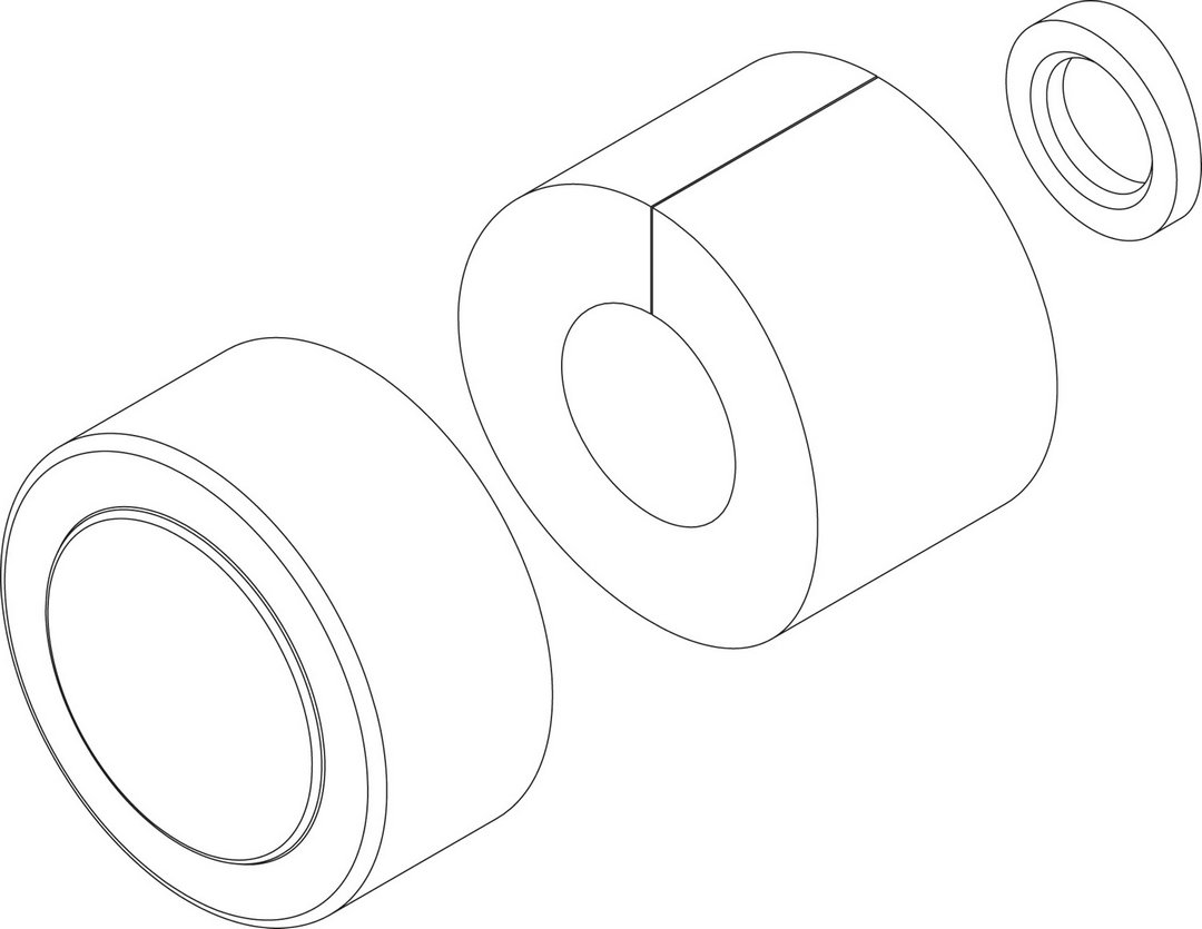 BOSCH Ersatzteil TTNR: 8735100311 Abdeckung E-Muffe weiss everp