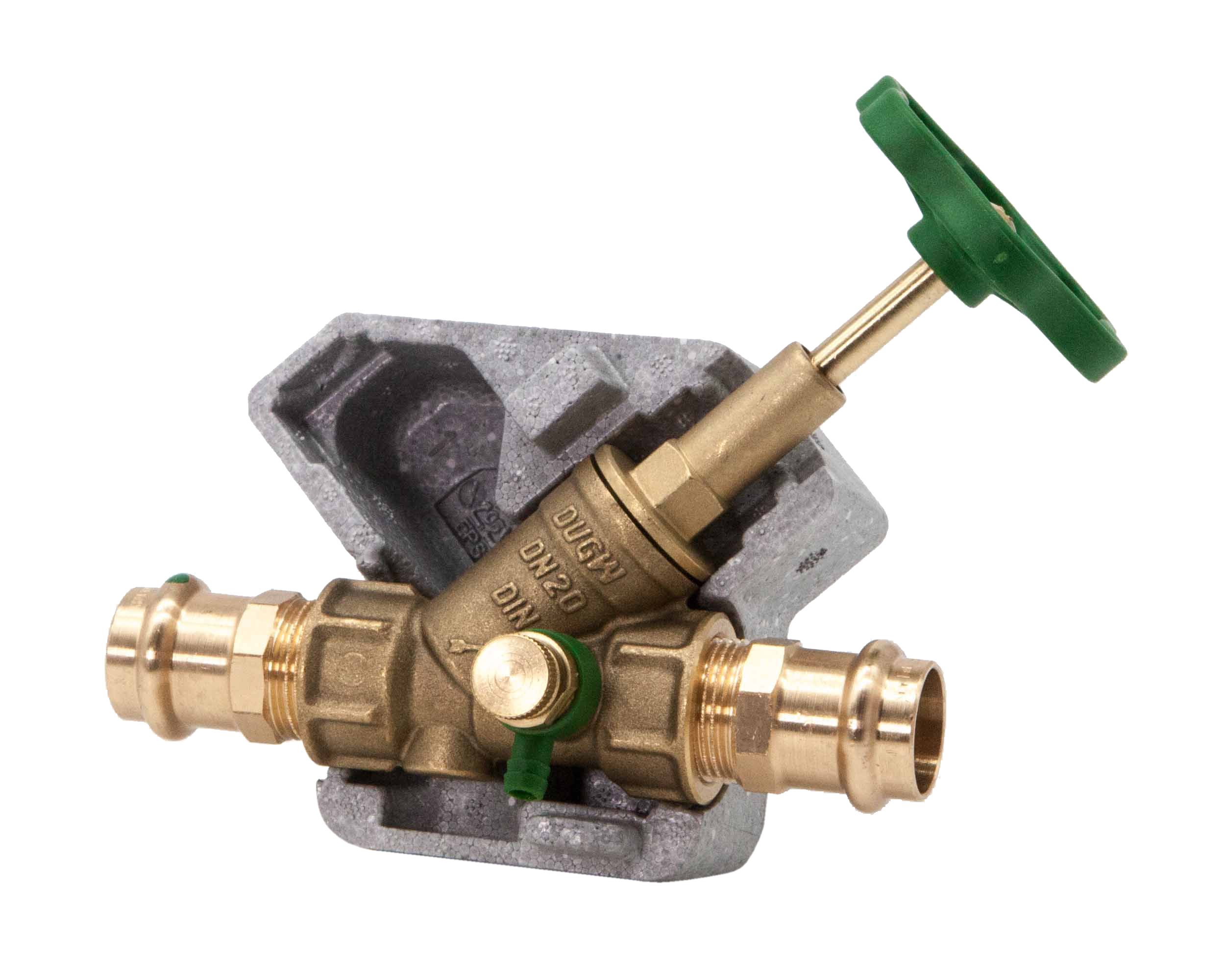 Schloesser JS FREISTROMVENTIL,PRESSANSCHL.IG M.ENTL.,ST.SP,M.DS,DN20,PR22,DVGW Schloesser JS FREISTROMVENTIL,PRESSANSCHL.IG M.ENTL.,ST.SP,M.DS,DN20,PR22,DVGW