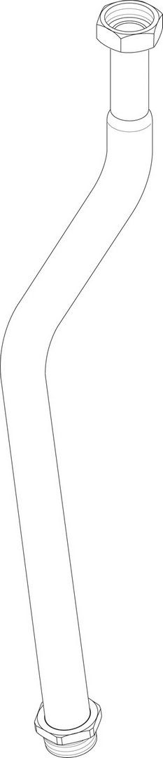 BOSCH Ersatzteil TTNR: 8735300128 Rohr DN40 42 x 1.5 Vorlauf